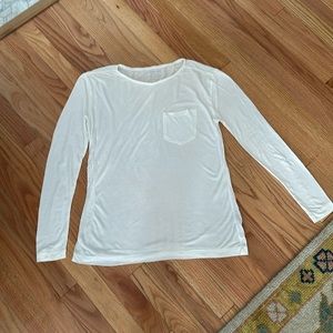 Everlane White, long sleeve tee